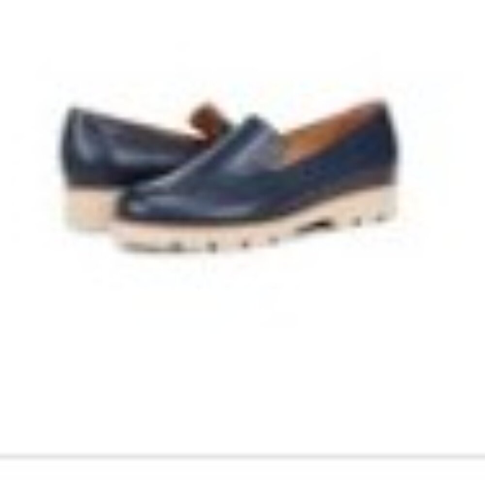 Vionic Kensley Loafer Slip on Loafers NAVY Leather Women's 8